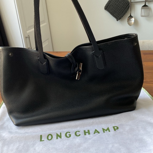 Longchamp Leather Tote bag purse excellent condition - Picture 2 of 6